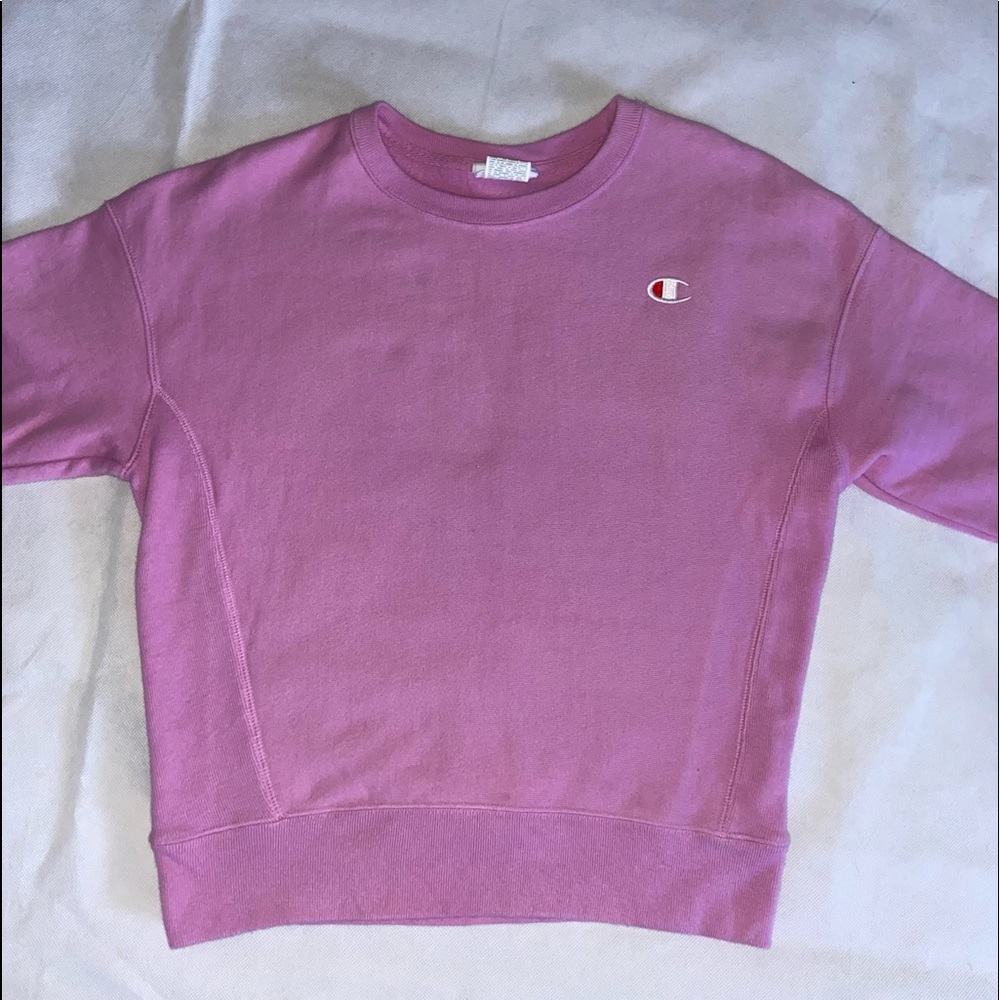 Purple/Magenta Champion Crewneck/ size: S